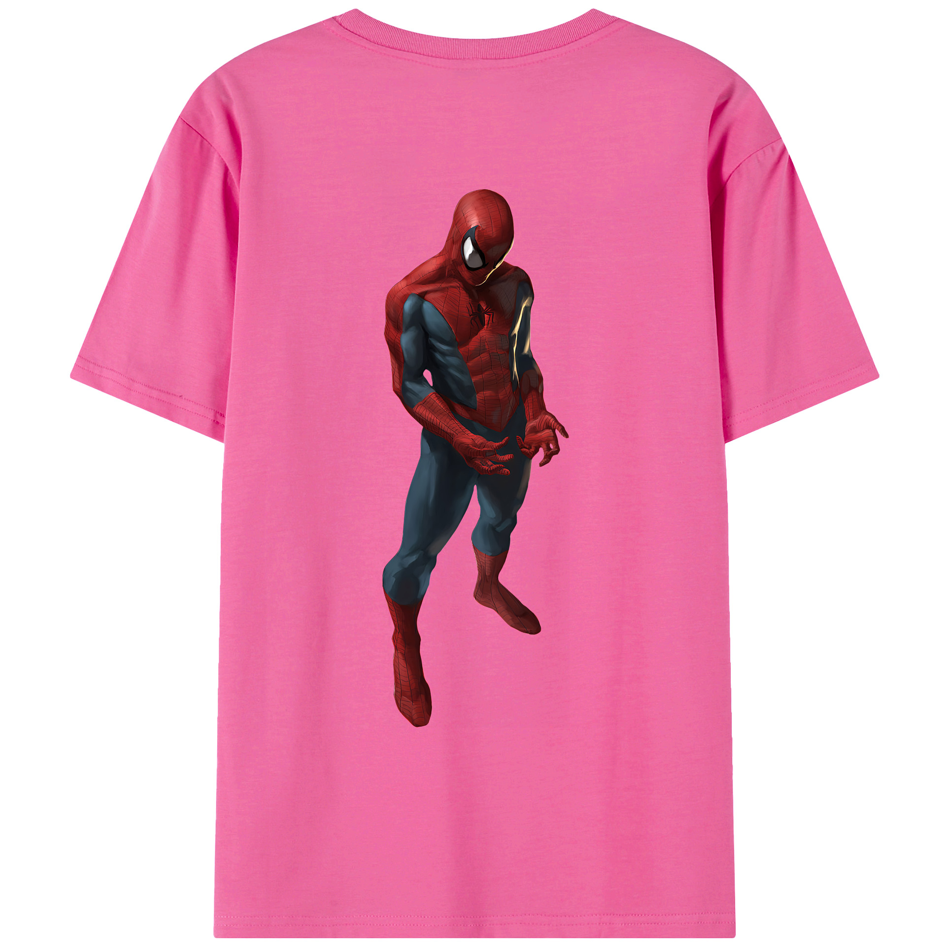 （画像用） Spider Man スパイダーマン レディース半袖Tシャツ(バックプリント)